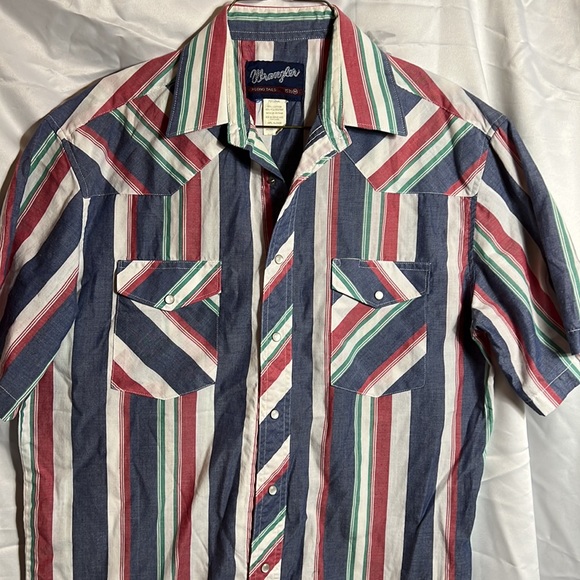 Wrangler Western Pearl Snap short Sleeve shirt - Picture 2 of 5